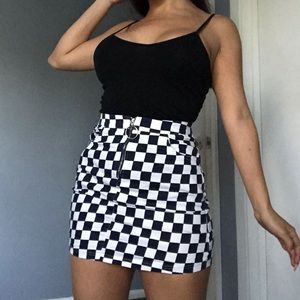 Checkered Skirt